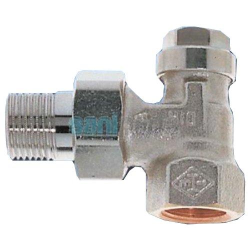 Heimeier Regulux voetventiel haaks 1/2"